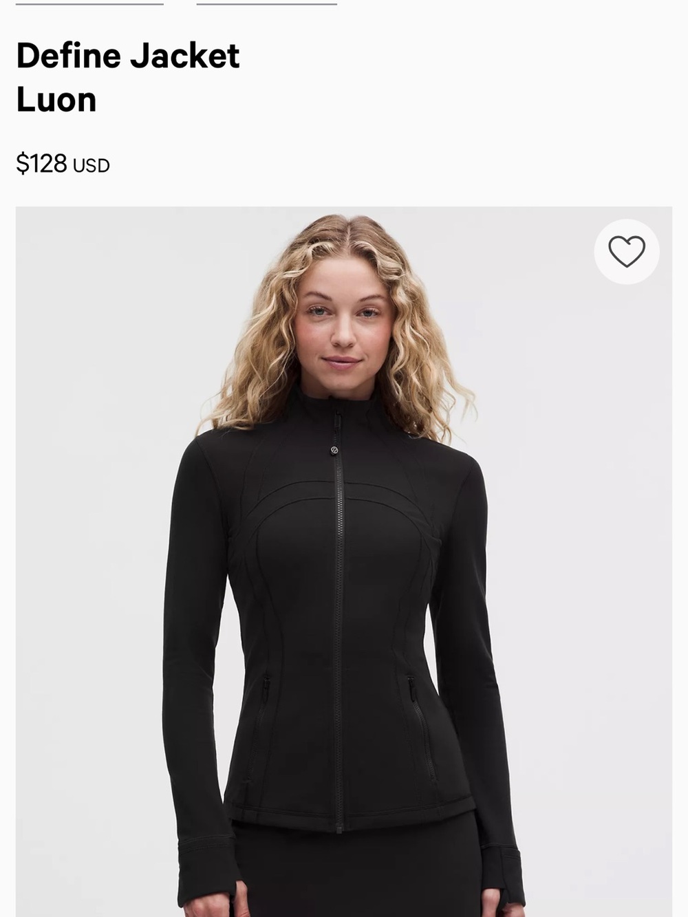 NWT Lululemon Define Jacket